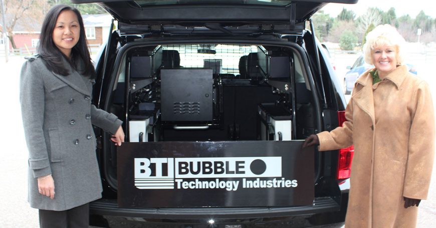 Innovation Valley North Eligible for Government Purchasing Program MP-Gallant-with-Lianne-Ing-VP-of-Bubble-Technology-Industries-1200