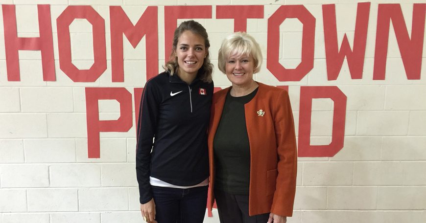 MP Cheryl Gallant Nominates HomeTown Olympian Melissa Bishop cheryl gallant melissa bishop