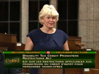 Cheryl Confirms All-Party Support for Bill C-462, The Disability Tax Credit Promoters Restrictions Act