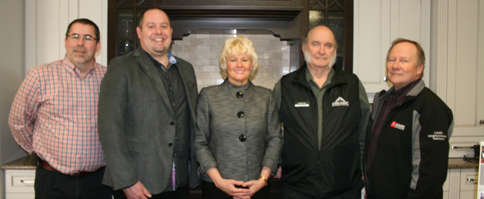 Cheryl Gallant, MP brings Federal Funding to Deslaurier Custom Cabinets of Renfrew