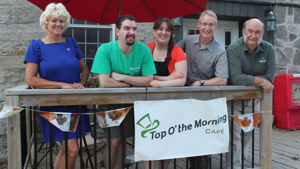 Cheryl Gallant brings EODP funding to Top O’ the Morning Café in Douglas