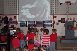 Remembrance Day at St. Francis of Assissi School in Petawawa