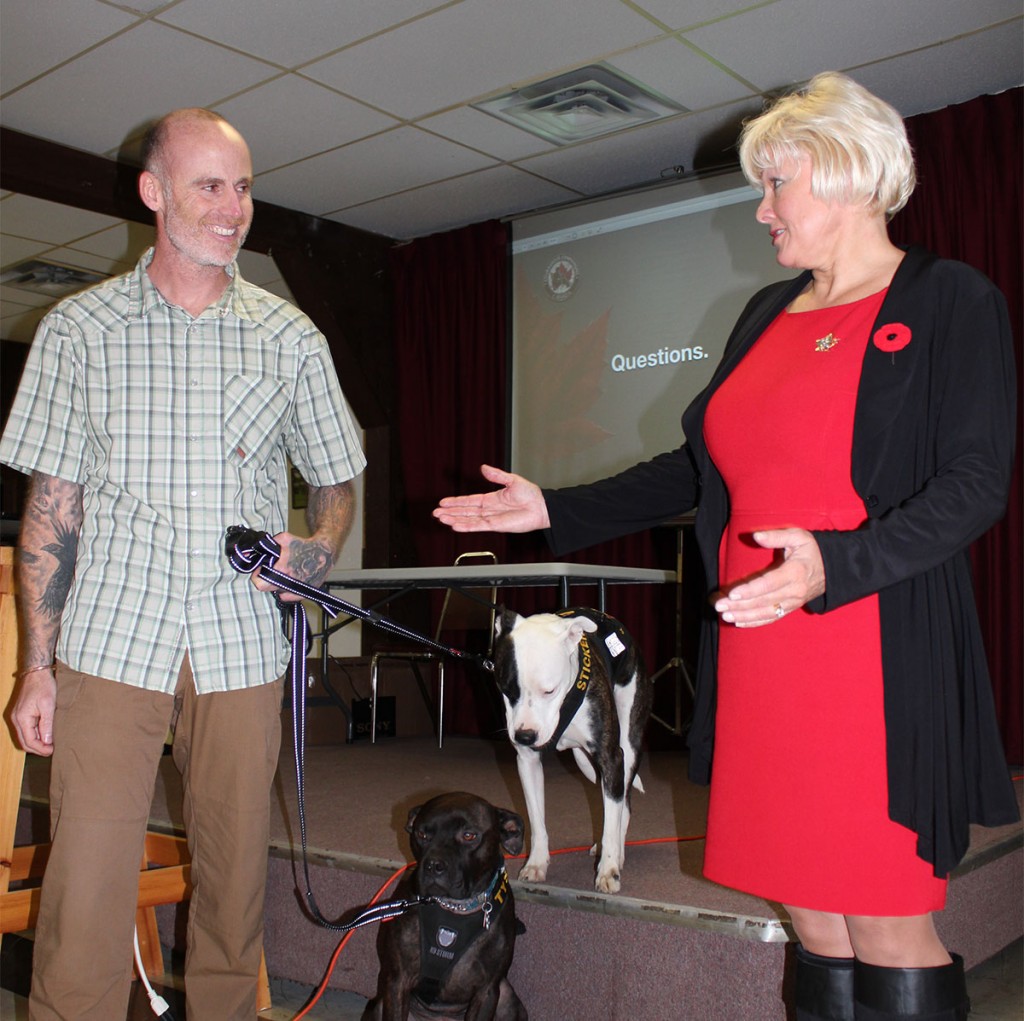 photo-of-Mark-Lapointe-Courageous-Companions-dog-trainer-with-Cheryl-Gallant-MP-1200