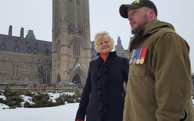 MP Cheryl Gallant Joins Veterans ‘Left In The Cold’ Protest